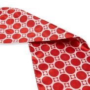 APASZKA / CHUSTA DAMSKA CZERWONO-BIAŁA                                                             AP-6 - 3