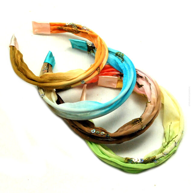 OPASKI DO WŁOSÓW KOLOROWE ROZKŁADANE 4 SZTUKI                                                                (0176-524 SAH)