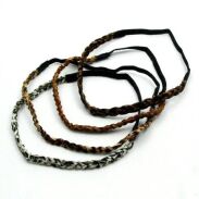 OPASKI DO WŁOSÓW NA GUMCE PLECIONE (6 SZTUK) 1511-042/1 - 3