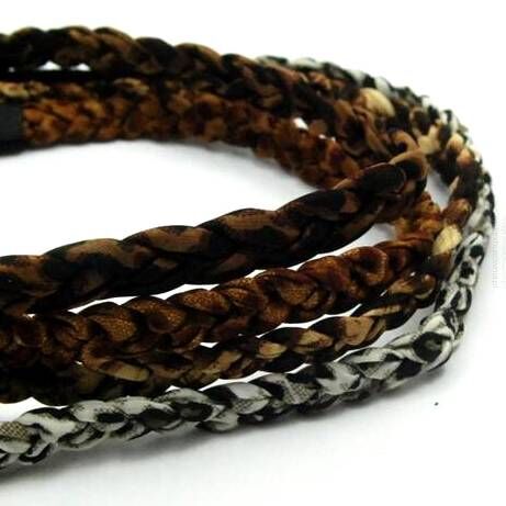 OPASKI DO WŁOSÓW NA GUMCE PLECIONE (6 SZTUK) 1511-042/1