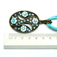 NASZYJNIK / WISIOR NA SZNURECZKACH Z OZDOBNĄ ZAWIESZKĄ                                                    (WISZ-1 SAH) - 4