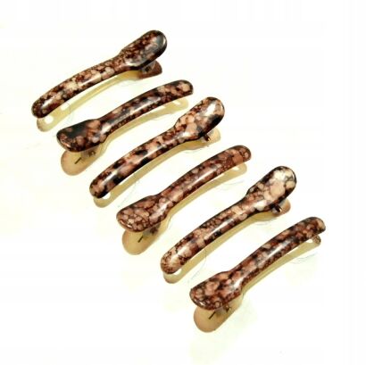 SPINKI DO WŁOSÓW PELIKANY BRĄZOWE 6 SZTUK                                          (0317-515 SAH)