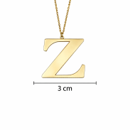 NASZYJNIK Z LITERKĄ 