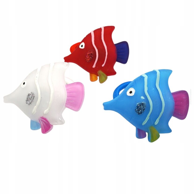 GUMKI DO WŁOSÓW DZIECIĘCE RYBKI 3 SZTUKI (0790-1 AS)