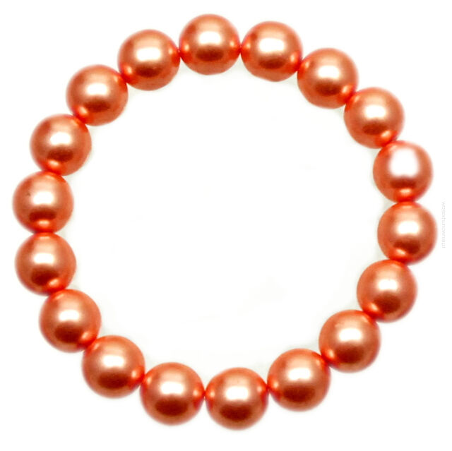 BRANSOLETKA KLASYCZNA Z PEREŁEK ŁOSOSIOWA JABLONEX 0616-05