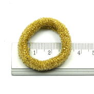 GUMKI DO WŁOSÓW FROTKI ZŁOTE 50 SZTUK                                                                                     (1568 SA) - 3