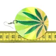 KOLCZYKI BLASZKI METALOWE GANJA (0615-47 SA) - 3