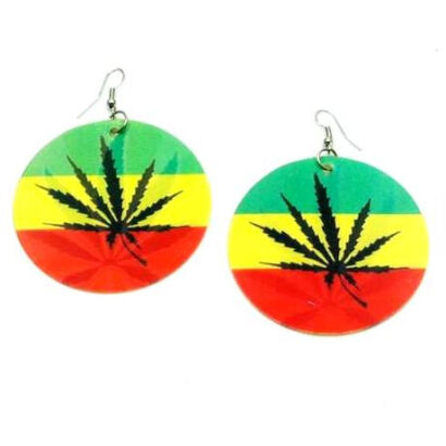 KOLCZYKI BLASZKI METALOWE GANJA (0615-47 SA)