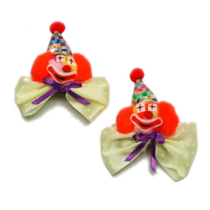 KLAMRY / SPINKI DO WŁOSÓW DZIECIĘCE  "PAJACYKI" (2 SZTUKI) 0317-17