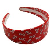 OPASKI DO WŁOSÓW SZEROKIE KOLOROWE 6 SZTUK CZASZKI (7796-1 SAM) - 2