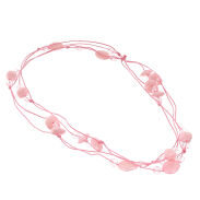 NASZYJNIK DŁUGI NA SZNURECZKU / KORALE   0614-1015 - 2