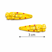 SPINKI / PYKI DO WŁOSÓW Z KOKARDKAMI 6 SZTUK (0301-20 SAH) - 2