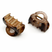 KLAMRY DO WŁOSÓW DO WŁOSÓW OWALNE CHROPOWATE ŚREDNIE MIX KOLOR (12 SZTUK) 0327-3 - 2