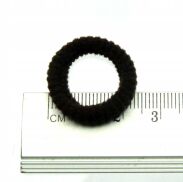 GUMKI DO WŁOSÓW FROTKI MINI BRĄZOWE 100 SZTUK (7935 SA) - 3