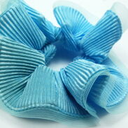 GUMKI DO WŁOSÓW DUŻE OZDOBNE BŁĘKITNE (3 SZTUKI) 0028-537 - 2