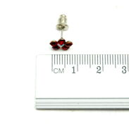 KOLCZYKI NA PALETCE (36 PAR) KWIATKI Z DŻETAMI KOLOROWE 0738-66 - 3