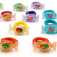 GUMKI DO WŁOSÓW DZIECIĘCE KOLOROWE CUKIERKI 4 SZTUKI (0194-32 SAMH) - 3