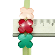 OPASKI DO WŁOSÓW DZIECIĘCE Z KWIATKAMI 6 SZTUK                            (0176-53 SAM) - 3