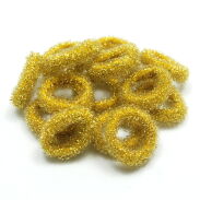 GUMKI DO WŁOSÓW FROTKI MINI ZŁOTE 40 SZTUK (7422 SA) - 3