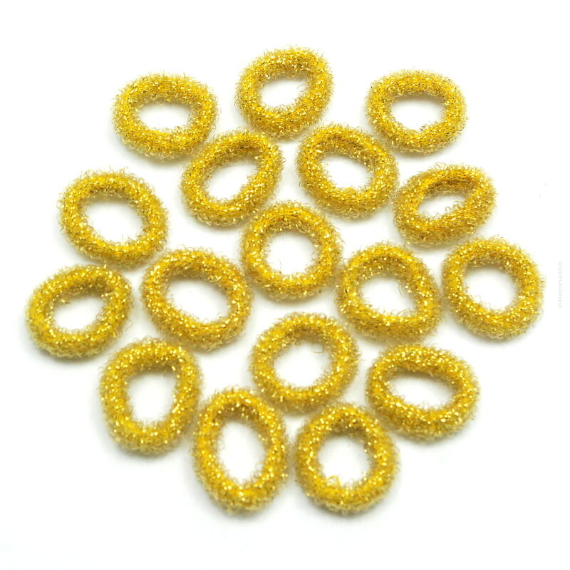 GUMKI DO WŁOSÓW FROTKI MINI ZŁOTE 40 SZTUK (7422 SA)