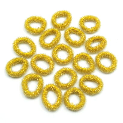 GUMKI DO WŁOSÓW FROTKI MINI ZŁOTE 40 SZTUK (7422 SA)