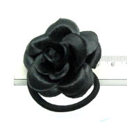 BROSZKA/ SPINKA/ GUMKA DO WŁOSÓW KWIAT CZARNY 0615-574 - 3