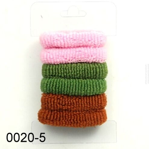 GUMKI DO WŁOSÓW FROTKI MIX KOLOR (6 SZT) 0020-5