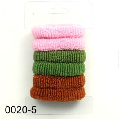 GUMKI DO WŁOSÓW FROTKI MIX KOLOR (6 SZT) 0020-5