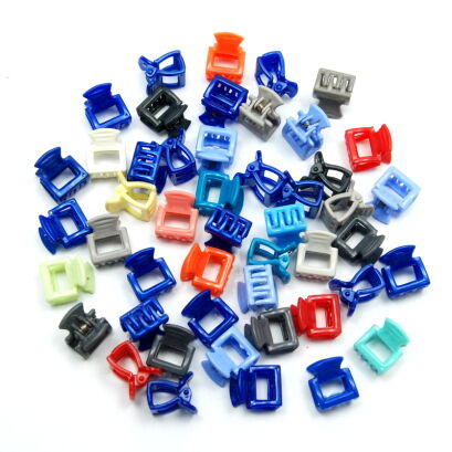 KRABIKI/ZAPINKI DO WŁOSÓW MAŁE  KOLOROWE 50 SZTUK                                                                      (0146-525 SAH)