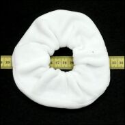 GUMKA DO WŁOSÓW WELUR SCRUNCHIE BIAŁA PRODUKT POLSKI 0103-20 - 2