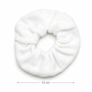 GUMKA DO WŁOSÓW WELUR SCRUNCHIE BIAŁA PRODUKT POLSKI (0103-BA SAH) - 3