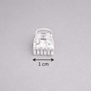 KRABIKI/ŻABKI DO WŁOSÓW TRANSPARENTNE MINI 50 SZTUK                              (0146/T/50) - 2