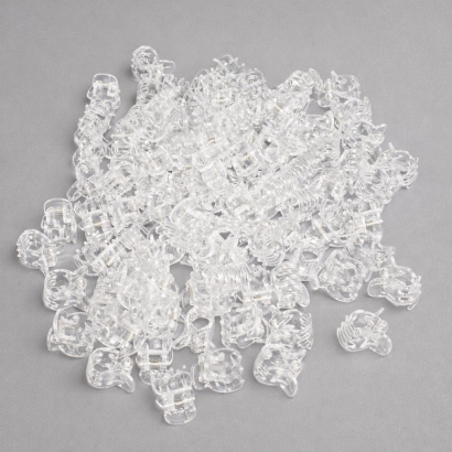 KRABIKI/ŻABKI DO WŁOSÓW TRANSPARENTNE MINI 50 SZTUK                              (0146/T/50)