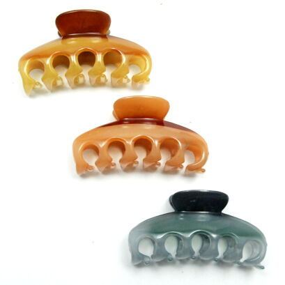 SZCZĘKI DO WŁOSÓW PLASTIKOWE KOLOROWE 3 SZTUKI                                                                 (0217-49 SAM)