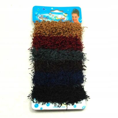 GUMKI DO WŁOSÓW WŁOCHATE KOLOROWE 12 SZTUK (1316 SA)