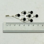 KOLCZYKI WISZĄCE Z KORALIKAMI                     (0615-177 S) - 3