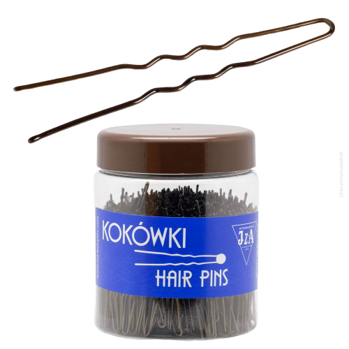 KOKÓWKA FRYZJERSKA BRĄZOWA KARBOWANA 8.5 CM 500G                             (C385/G)