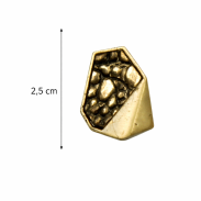 KOLCZYKI METALOWE OZDOBNE W ZŁOTYM KOLORZE                                                                             (5871 SA) - 3