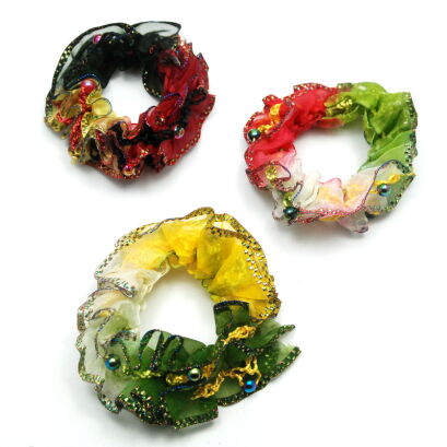 GUMKI DO WŁOSÓW SCRUNCHIE KOLOROWE 3 SZTUKI                                                  (0195-14-1 SAH)