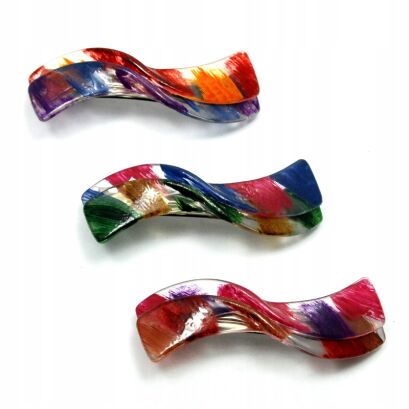 KLAMRY / AUTOMATY DO WŁOSÓW KOLOROWE 6 SZTUK                                                                      (8055 SAM)