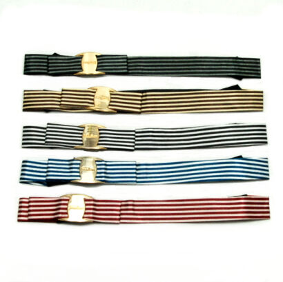 OPASKI NA GŁOWĘ GUMY WIELOKOLOROWE W PASKI (5 SZTUK) 0016-3