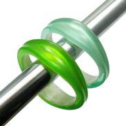 BRANSOLETKI PLASTIKOWE ZIELONE 2 SZTUKI                                                                    (5659 SAM) - 2