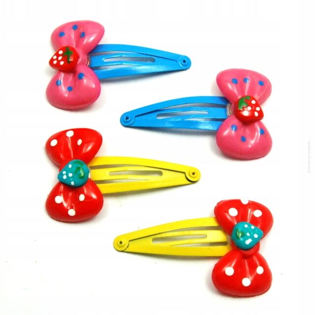 SPINKI / PYKI DO WŁOSÓW DZIECIĘCE KOKARDKI 4 SZTUKI (0169-537)