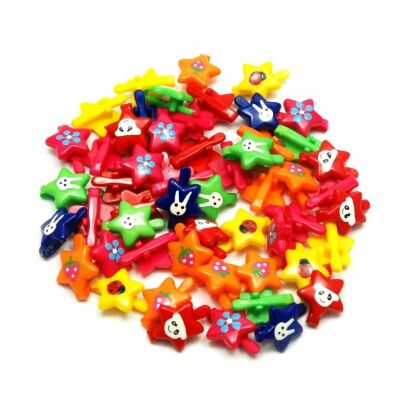 SPINKI DO WŁOSÓW MAŁE, DZIECIĘCE GWIAZDKI 30 SZTUK                                                         (4079 SAM 2)