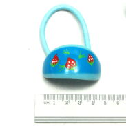 GUMKI DO WŁOSÓW OZDOBNE NIEBIESKIE 2 SZTUKI  (0545 S) - 3