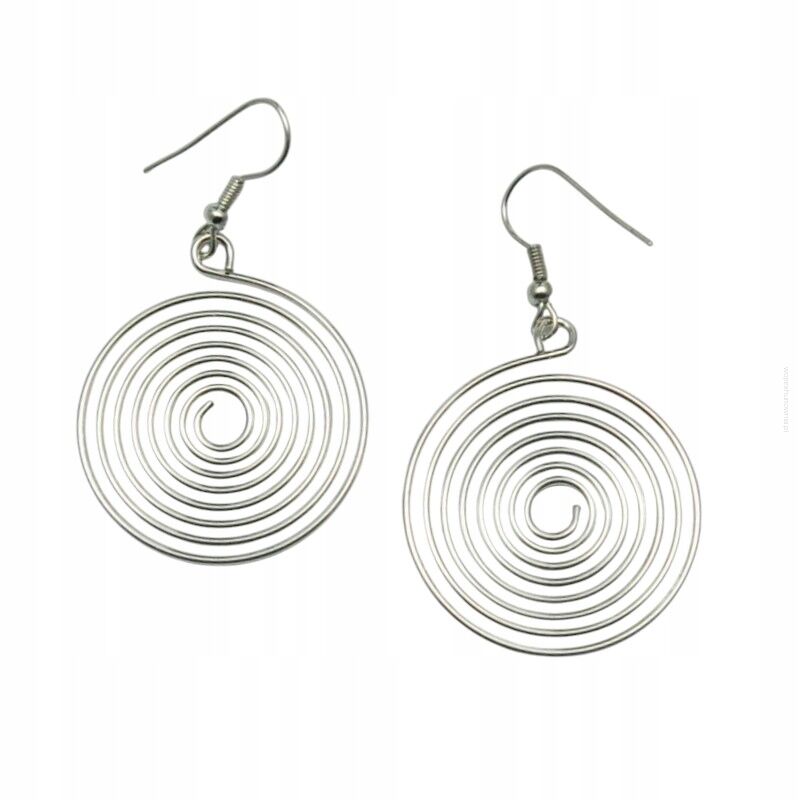 KOLCZYKI WISZĄCE METALOWE OKRĄGŁE                                                                         (0611-621 SA)