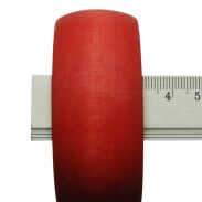 BRANSOLETKA DREWNIANA CZERWONA NIELAKIEROWANA                                                                   (2004-1 SAM) - 3