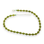 NASZYJNIK DAMSKI KORALE KRÓTKIE ZIELONE                                                         (1556 SA) - 2