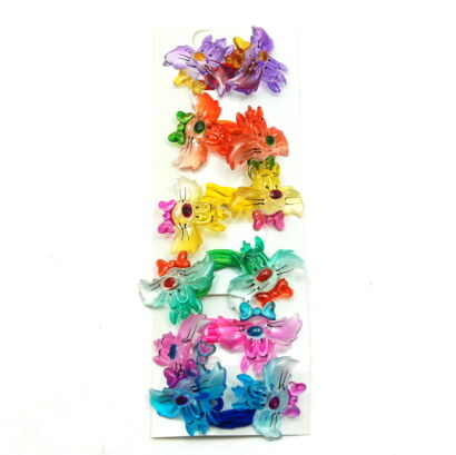 GUMKI DO WŁOSW DZIECIĘCE Z OZDOBAMI LISEK MIX KOLOR (6 SZTUK) 0294-65