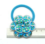 GUMKI DO WŁOSÓW OZDOBNE Z KWIATKIEM 4 SZTUKI                         (6000 SAMF) - 3